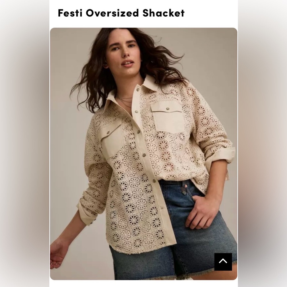 Torrid Festi Oversized Shacket - Picture 4 of 16